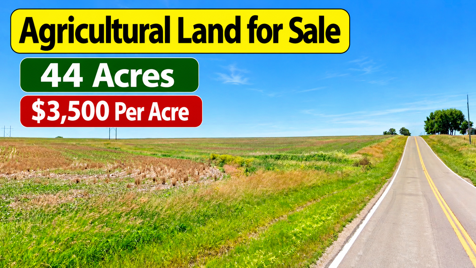 44 Acres Agricultural Land for Sale Near Kenedy Texas